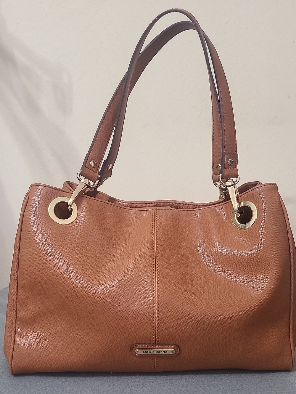Liz Claiborne‎ Cognac Leather Shoulder Bag